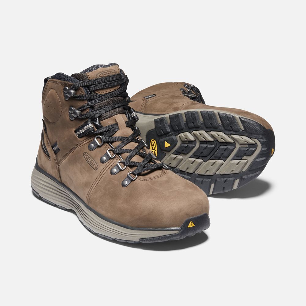 Keen Laarzen Heren Bruin - Manchester 6\" Wp (Aluminum Toe) - 59614-AVFJ